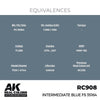 AK Interactive RC908 Real Colors Intermediate Blue FS 35164 17ml Lacquer Paint