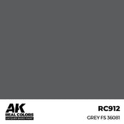 AK Interactive RC912 Real Colors Grey FS 36081 17ml Lacquer Paint