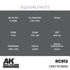 AK Interactive RC912 Real Colors Grey FS 36081 17ml Lacquer Paint