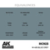 AK Interactive RC923 Real Colors M-485 Blue Grey 17ml Lacquer Paint