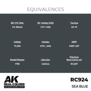 AK Interactive RC924 Real Colors Sea Blue 17ml Lacquer Paint