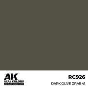 AK Interactive RC926 Real Colors Dark Olive Drab 41 17ml Lacquer Paint