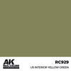 AK Interactive RC929 Real Colors US Interior Yellow Green 17ml Lacquer Paint