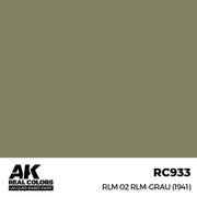 AK Interactive RC933 Real Colors RLM 02 RLM-GRAU 1941 17ml Lacquer Paint