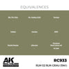 AK Interactive RC933 Real Colors RLM 02 RLM-GRAU 1941 17ml Lacquer Paint