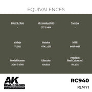 AK Interactive RC940 Real Colors RLM 71 17ml Lacquer Paint