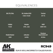 AK Interactive RC949 Real Colors RLM 81 17ml Lacquer Paint