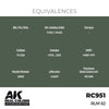 AK Interactive RC951 Real Colors RLM 82 17ml Lacquer Paint