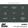 AK Interactive RC954 Real Colors IJN D1 Deep Green Black 17ml Lacquer Paint
