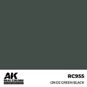 AK Interactive RC955 Real Colors IJN D2 Green Black 17ml Lacquer Paint