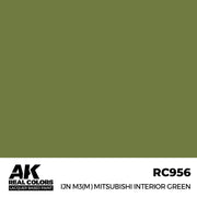 AK Interactive RC956 Real Colors IJN M3 M MITSUBISHI Interior Green 17ml Lacquer Paint