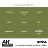 AK Interactive RC956 Real Colors IJN M3 M MITSUBISHI Interior Green 17ml Lacquer Paint