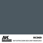 AK Interactive RC969 Real Colors RAF Extra Dark Sea Grey BS381C/640 17ml Lacquer Paint