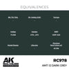 AK Interactive RC978 Real Colors AMT-12 Dark Grey 17ml Lacquer Paint