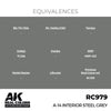 AK Interactive RC979 Real Colors A-14 Interior Steel Grey 17ml Lacquer Paint