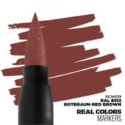AK interactive RC019 Real Colors Markers RAL 8012 Rotbraun-Red Brown