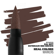 AK interactive RC020 Real Colors Markers RAL 8017 Rotbraun-Red Brown