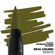 AK interactive RC022 Real Colors Markers Interior Green FS34151