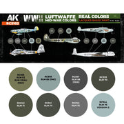AK Interactive RCS102 Real Colors Set WWII Luftwaffe Mid-War Colours