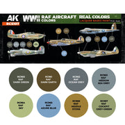 AK Interactive RCS107 Real Colors Set WWII RAF Aircraft Colours