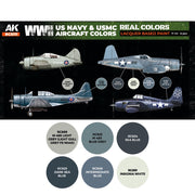 AK Interactive RCS111 Real Colors Set WWII US Navy & USMC Aircraft Colours