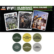 AK Interactive RCS114 Real Colors Set WWII US Aircraft Interior Colours