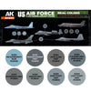 AK Interactive RCS119 Real Colors Set US Air Force & ANG Modern Aircraft Colours