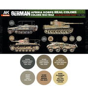 AK Interactive RCS124 Real Colors Set German Afrika Korps Colours 1941-1943