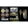 AK Interactive RCS126 Real Colors Set WWII German Tank Interior Colours
