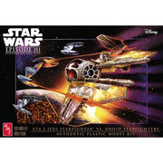 AMT 1436 1/48 Star Wars: The Phantom Menace Jedi Starfighter vs Droid Fighters