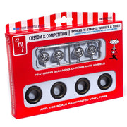 AMT PP031 1/25 Spokes & Stripes Wheel & Tire Pack