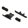 Arrma 1547 Lower Skid And Bumper Set Black Vorteks Mega