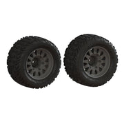 Arrma 1553 DBoots Katar Tire Set Glued 2pcs Vorteks Mega