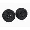 Arrma 1608 dBoots Foess MT Tyre Set on Black Wheels 2pcs