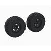 Arrma 1616 DBoots Fortress SC Tyres on Black Wheels 2pcs
