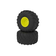 Arrma ARA-2536 dBoots Chevron MT Tyre Set Glued Yellow