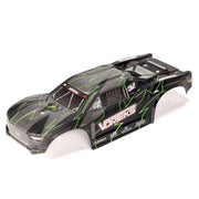 Arrma 2581 Vorteks 2wd 223S Painted Body with Hidden Body Mount Green/Black