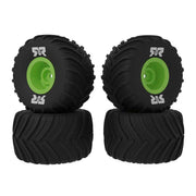 Arrma ARA-2610 Dboots Chevron MT Tyre Set Glued Green Grom
