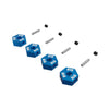 Arrma ARA-3116 12mm Metal Wheel Hex Set 4pcs Blue