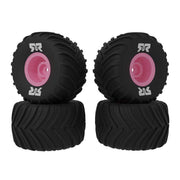 Arrma ARA-3126 dBoots Chevron MT Tyre Set Glued Pink Grom