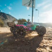 Arrma Mini Kraton 3S BLX 4X4 1/16 Speed Monster Truck (Teal/Pink) ARA2508ST2