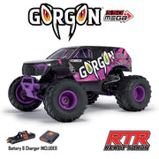 Arrma Gorgon MEGA 550 2wd RC Monster Truck Purple ARA3230ST4