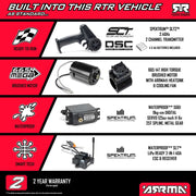 Arrma Granite MEGA 665 1/10 4X4 Brushed Monster Truck RTR (Blue) ARA4202V4T2