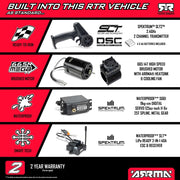 Arrma Typhon MEGA 665 4X4 1/8 Brushed RC Buggy (Yellow) ARA4206V4T2