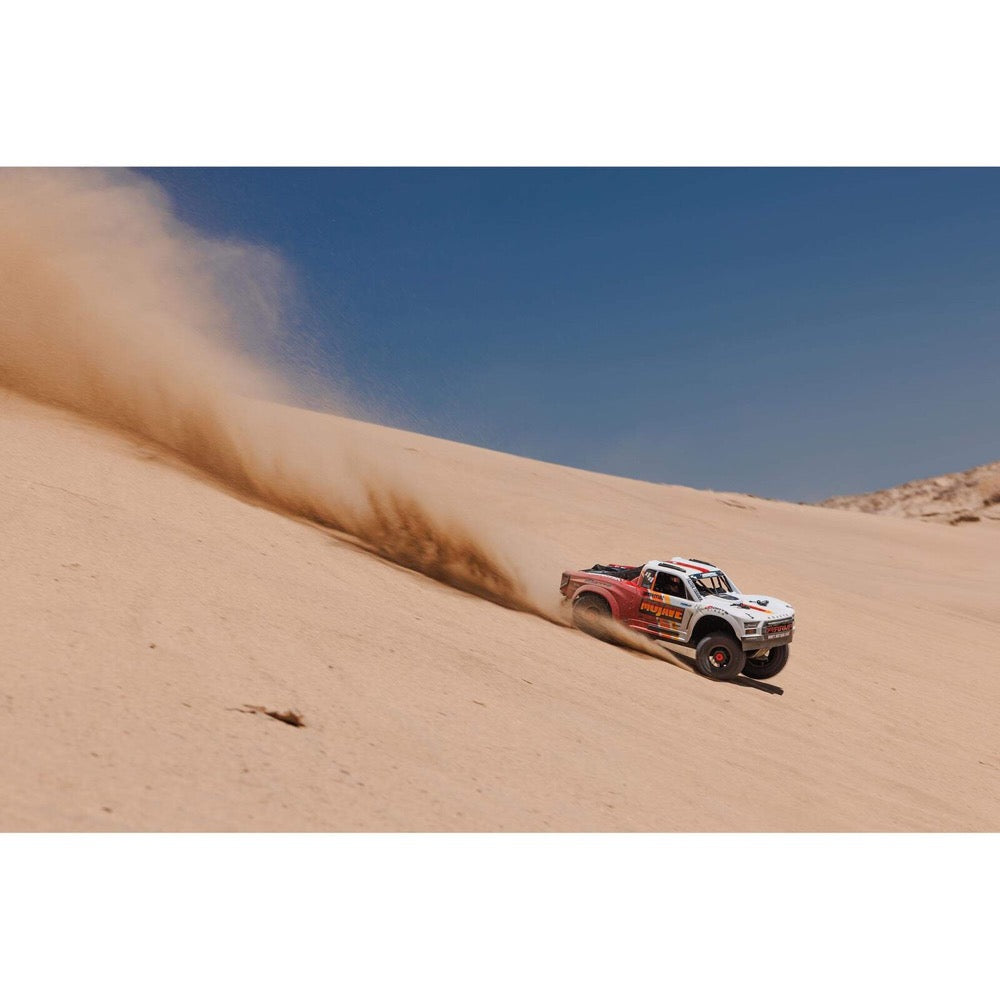 Arrma 1/8 Mojave 4X4 BLX 4S Desert Truck (White/Red) ARA4404T1