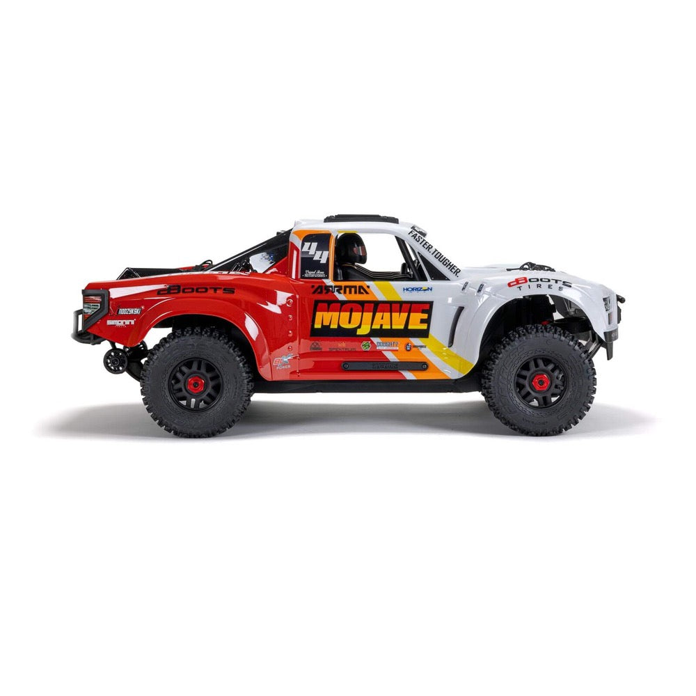 Arrma 1/8 Mojave 4X4 BLX 4S Desert Truck (White/Red) ARA4404T1