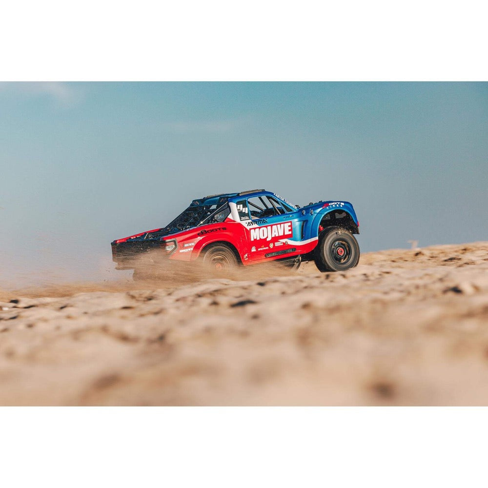 Arrma 1/8 Mojave 4X4 BLX 4S Desert Truck (Blue/Red) ARA4404T2