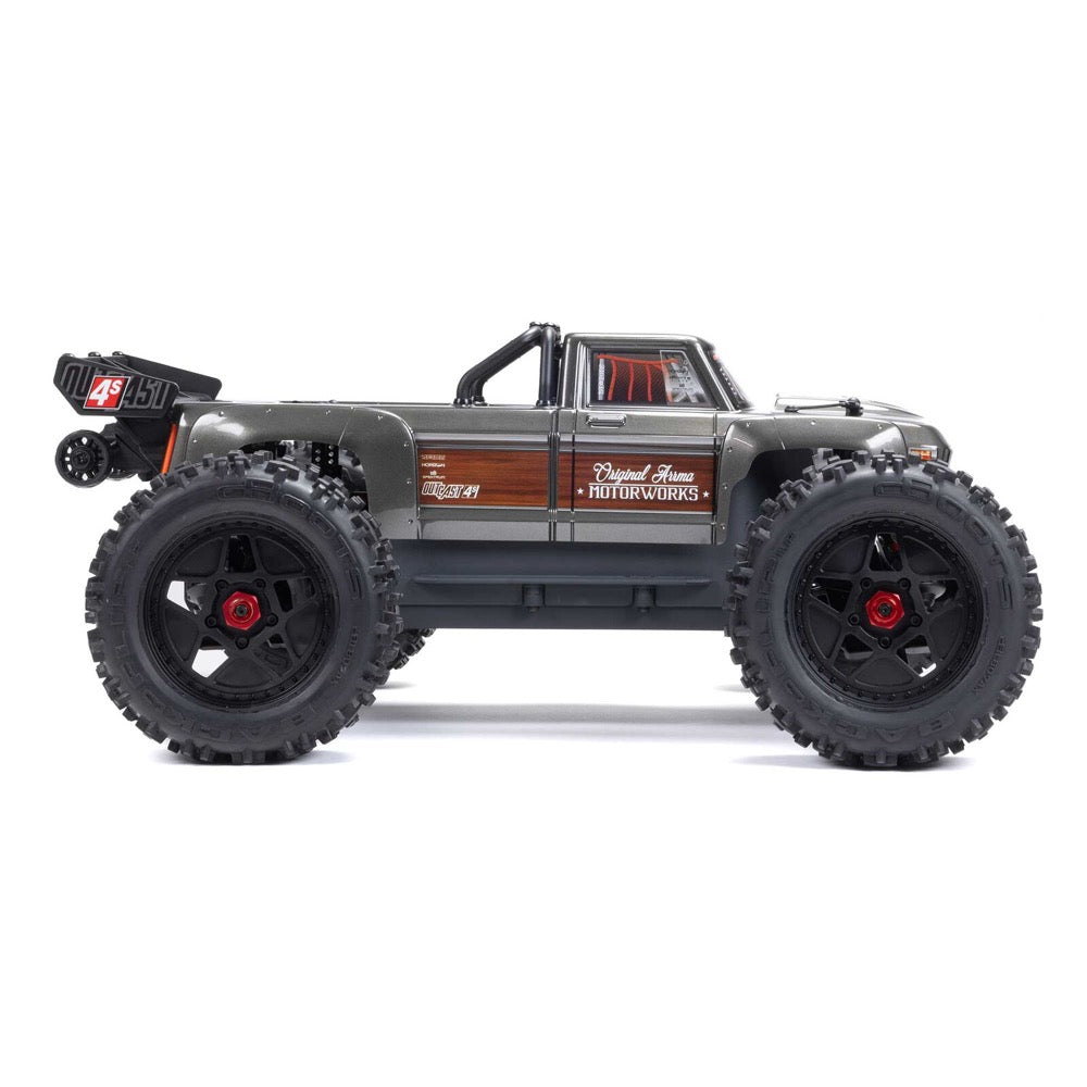 Arrma Outcast V2 4X4 BLX 4S RC Stunt Truck Gunmetal ARA4410V2T3