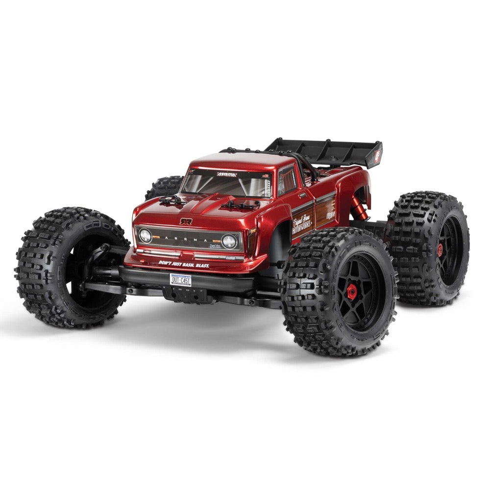 Arrma Outcast V2 4X4 BLX 4S RC Stunt Truck RTR Red ARA4410V2T4