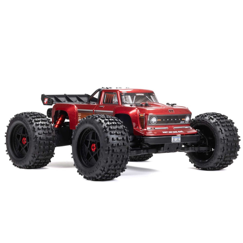 Arrma Outcast V2 4X4 BLX 4S RC Stunt Truck Red ARA4410V2T4